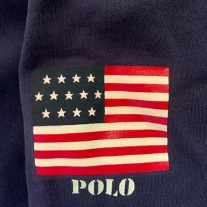Polo R hidden hooded sweTshirt jacket from 1990's.  Very  good condition